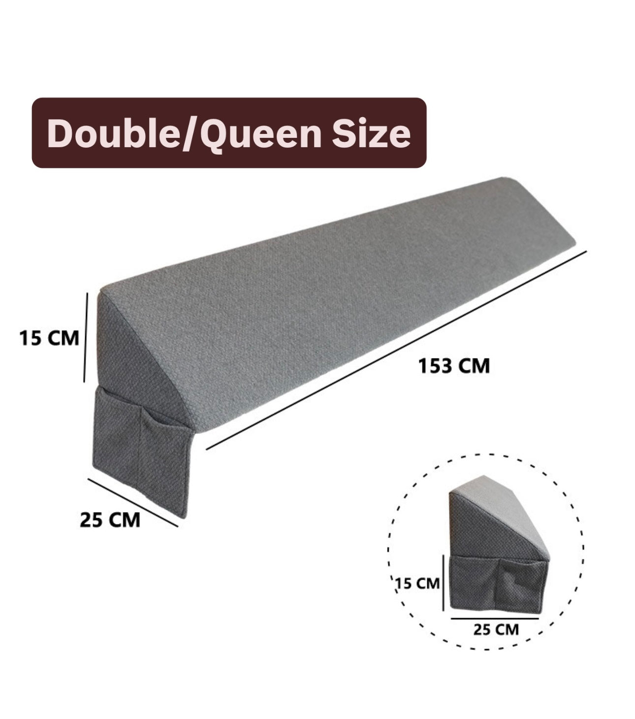 Bed Gap Filler Wedge Pillow