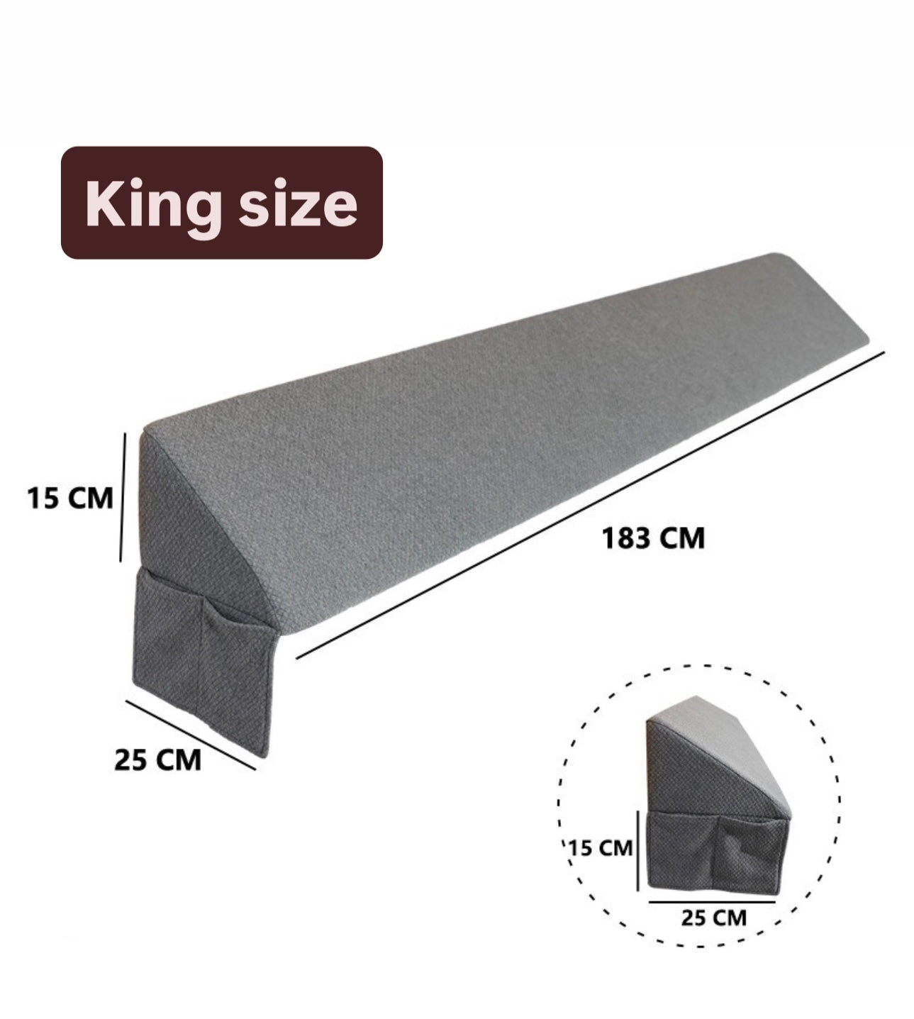 Bed Gap Filler Wedge Pillow